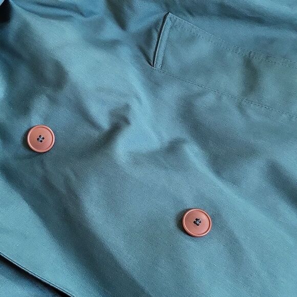 EUC Vintage John Weitz green premium quality Dupont Thermallite warm trenchcoat - Picture 10 of 12